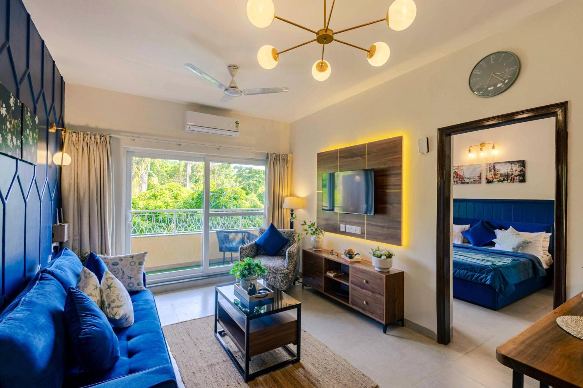 Alaya Stays 1 Bhk With Balcony & Pool - Veera Marina Candolim Exterior photo